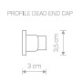 Заглушка Profile Dead End Cap 9457