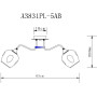 Потолочная люстра Monica A3831PL-5AB