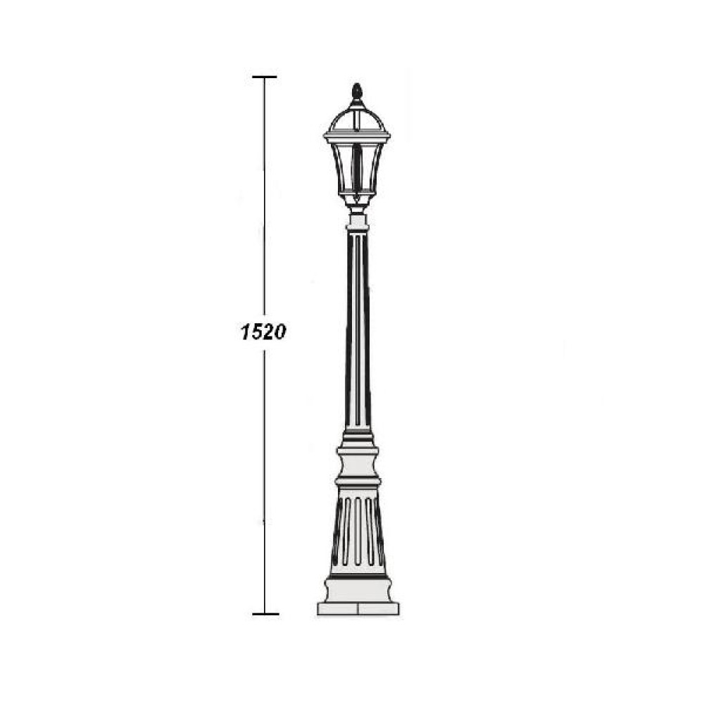 Наземный фонарь  95211S Gb