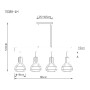Подвесной светильник Clastra 15388-4H