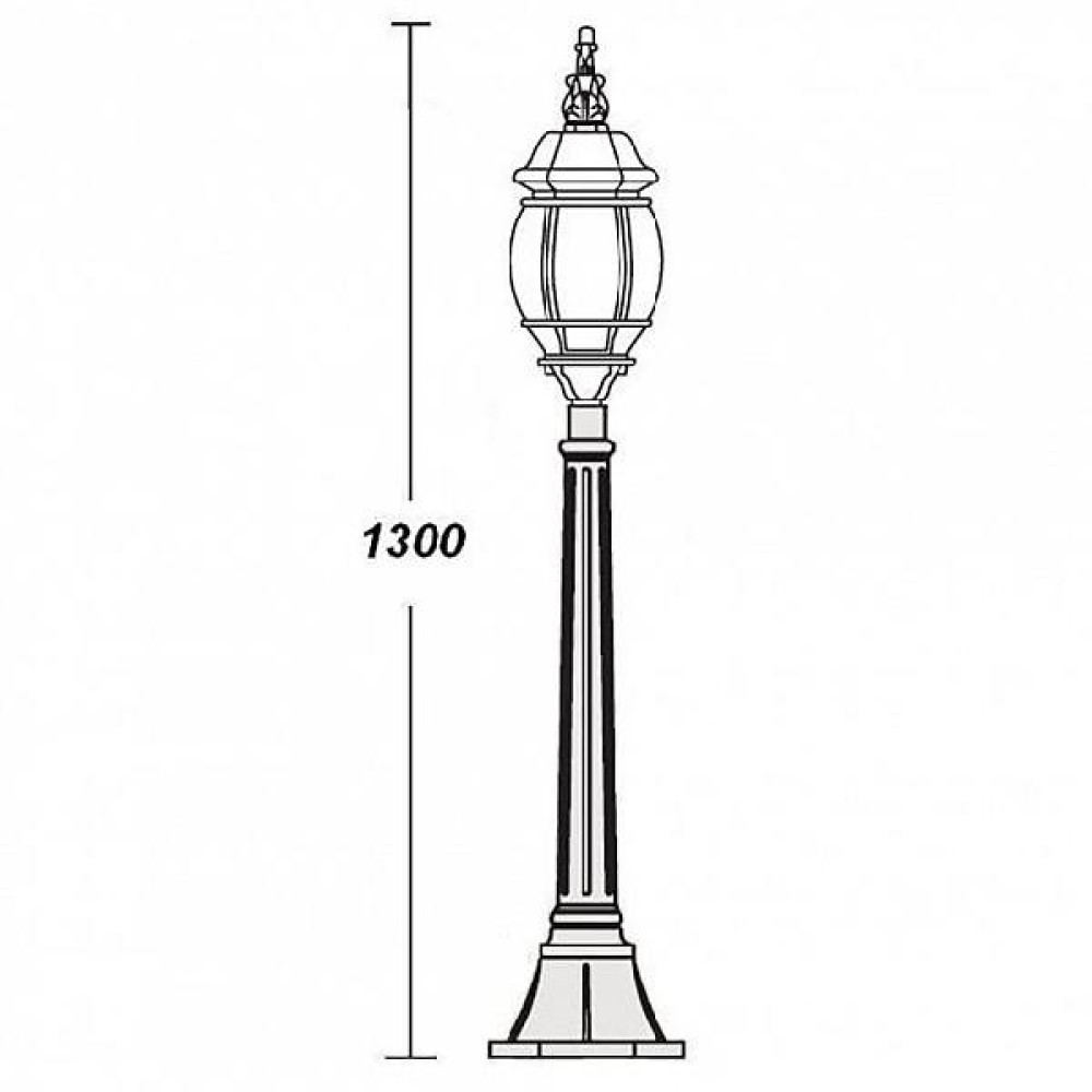 Наземный фонарь  83407L Bl