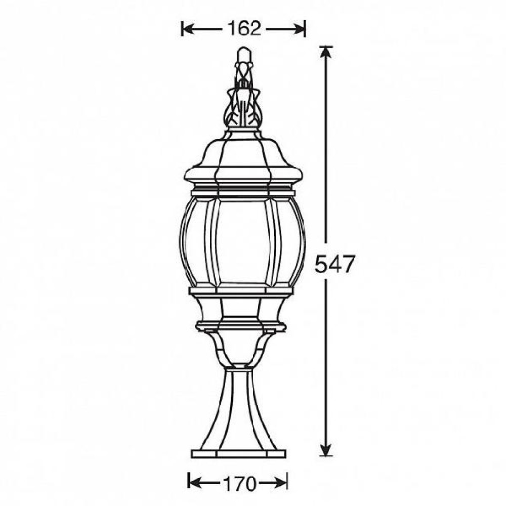 Наземный фонарь  83404S Bl
