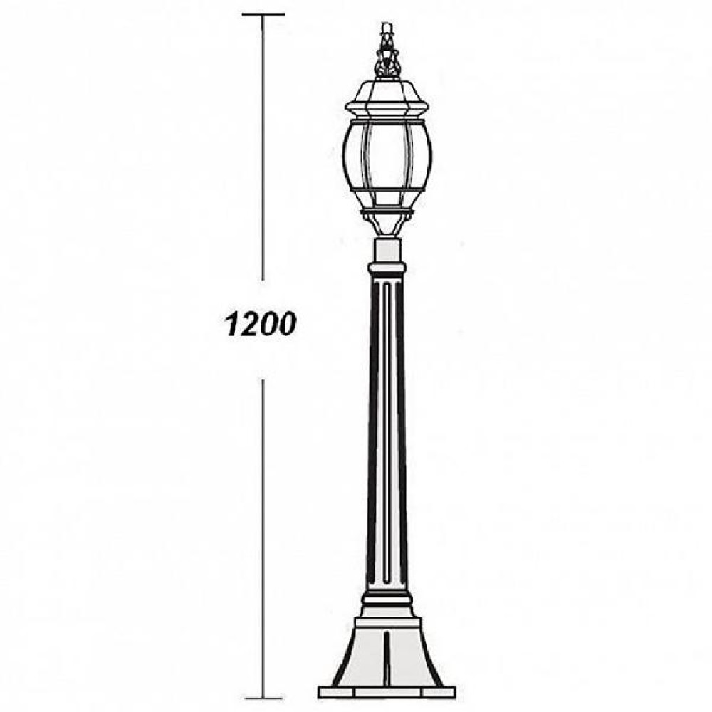 Наземный фонарь  83407S Bl