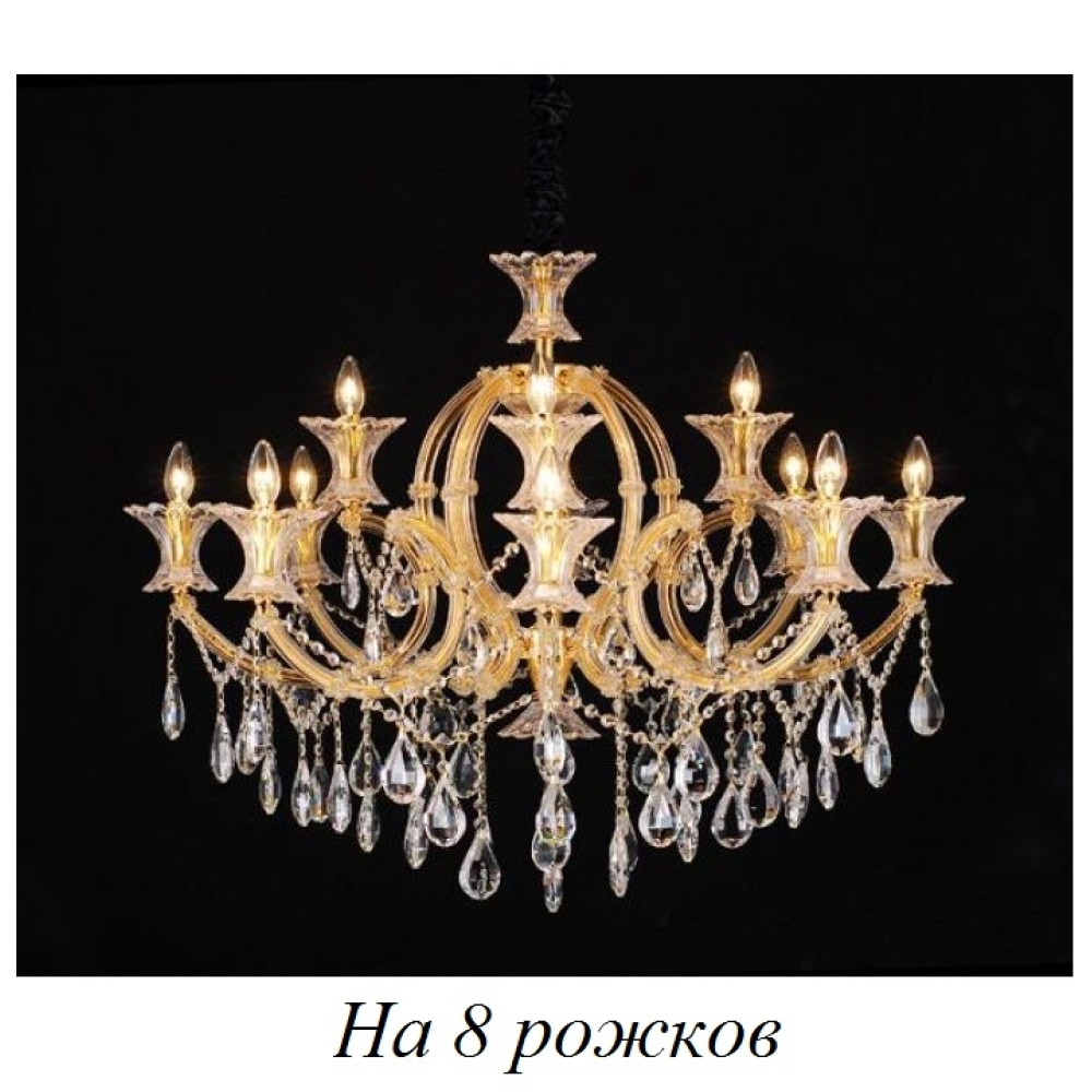 Подвесная люстра Venezia Venezia 10650/8C GOLD, CLEAR