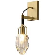 Бра Wall lamp 8960-1W brass/clear