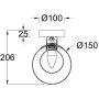 Настенно-потолочный светильник Basic form MOD521WL-01G1