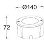 Встраиваемый светильник уличный Встраиваемые светильники c LED W7048-4K SS